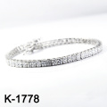 Fashion Silver Micro Pave CZ Jewellery Bracelet (K-1778. JPG)